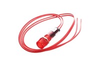 Индикаторная лампа с проводами 220V КРАСНАЯ